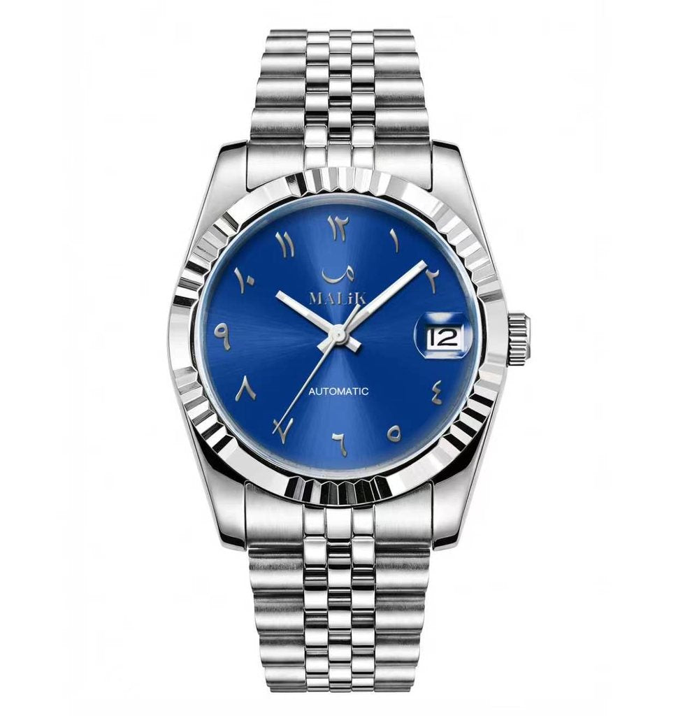 MALiK Ocean Blue Automatikuhr mit arabischen Ziffern